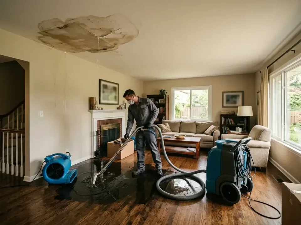 attic-pipe-burst-ceiling-drip-008 — frequently asked questions, Water Damage Restoration & Carpet Care in Barrington, IL